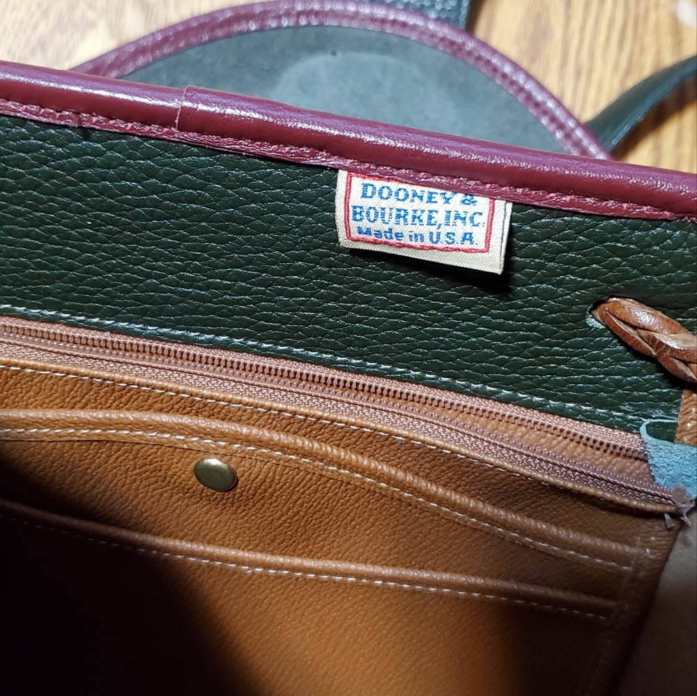 Vintage 1990s Teton Dooney and Bourke Saddle Bag Drawstring Purse USA Made - Picture 9 of 13